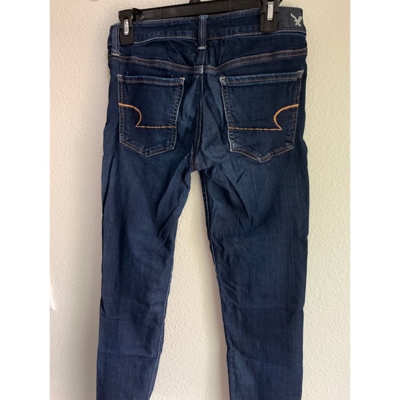 High Rise Dark Wash AEO Skinny Jeans - Picture 2 of 2